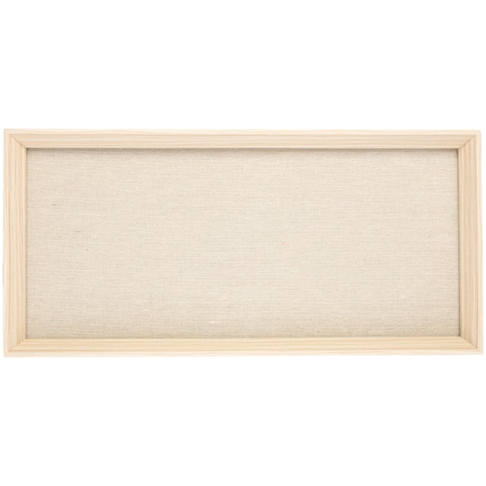Bandeja de Mdf com Linho Natural - 38cm - Madel Home