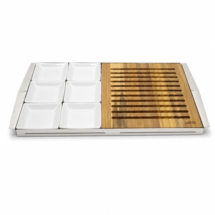 Bandeja de Pão Grande Inox St. James - 54,5cm - Madel Home