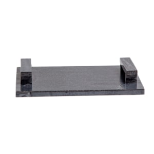 Bandeja de Resina com Alças Preto - 44cm
