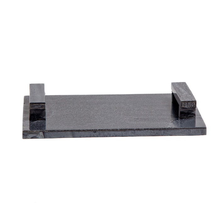 Bandeja de Resina com Alças Preto - 44cm - Madel Home