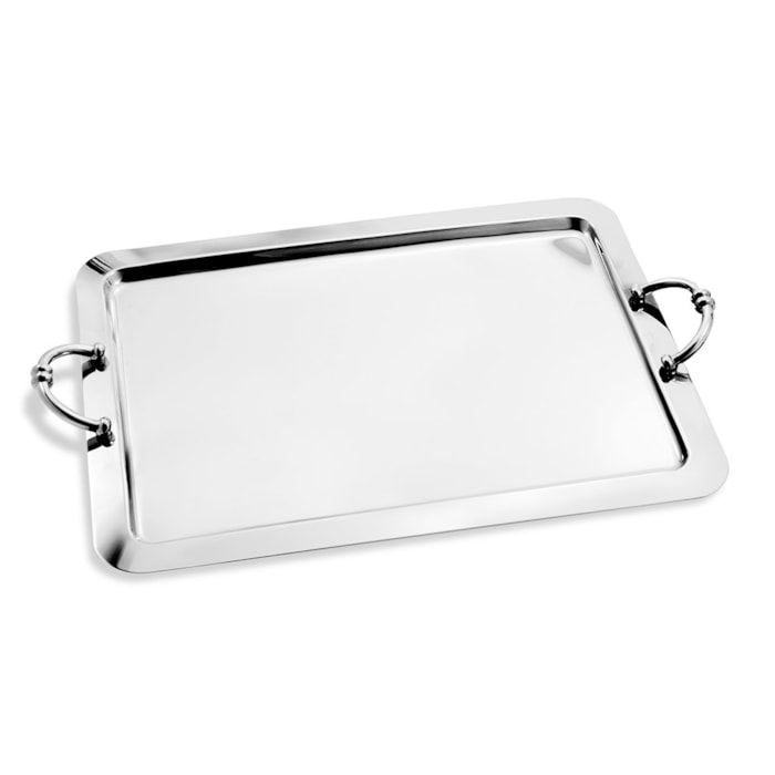 Bandeja Ferrara Retangular Grande Inox Riva - Madel Home