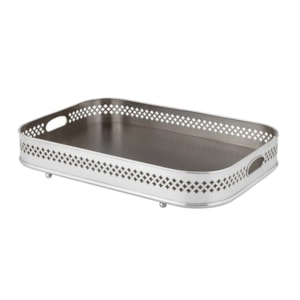 Bandeja Retangular Oblonga Madeleine Classique Prata St. James - 60cm