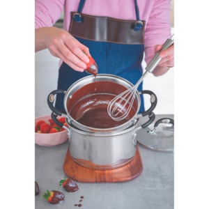 Batedor Manual Fouet em Inox Marffim Prata Tramontina - 30cm