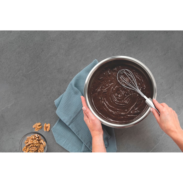 Batedor Manual Fouet em Inox Marffim Prata Tramontina - 30cm - Madel Home
