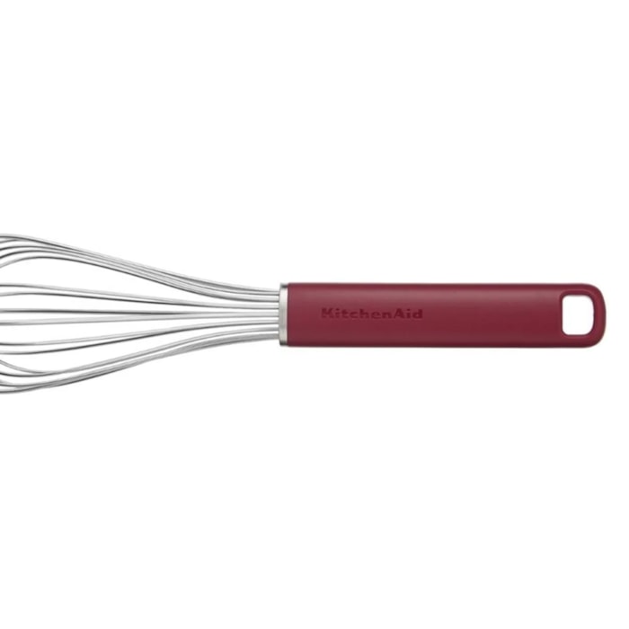 Batedor Manual Fouet em Inox Vermelho KitchenAid - 31cm - Madel Home