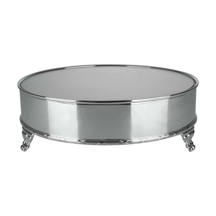 Boleira Clássica com Cord Croisé Níquel St. James - 42cm - Madel Home
