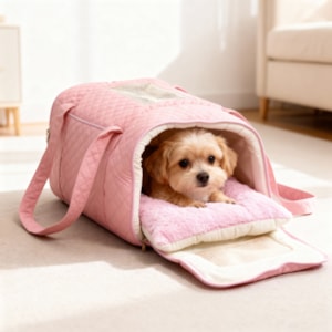 Bolsa de Transporte Pet Basic Tamanho Único Tecido Chiclete