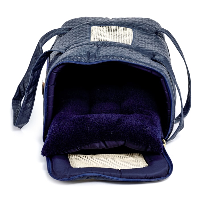 Bolsa de Transporte Pet Basic Tamanho Único Tecido Marinho - Madel Home