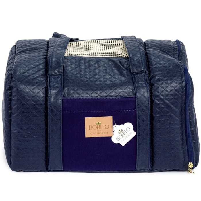 Bolsa de Transporte Pet Basic Tamanho Único Tecido Marinho - Madel Home