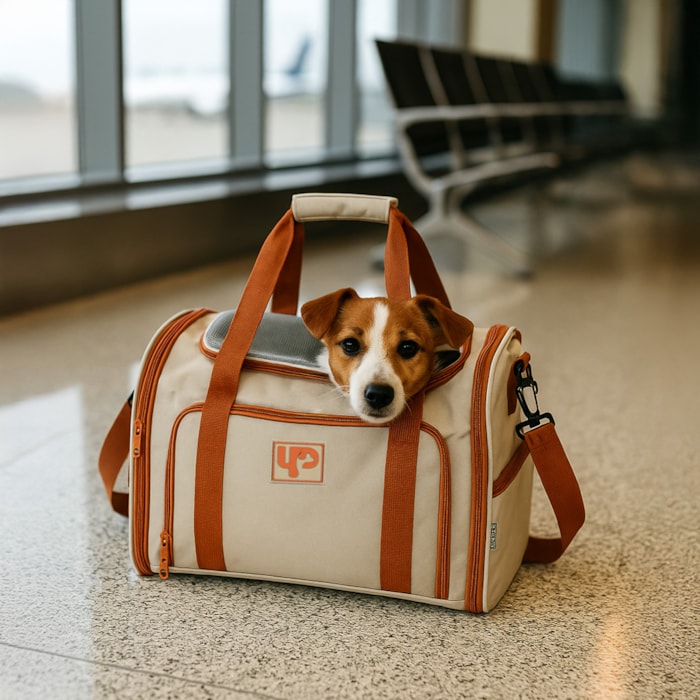 Bolsa de Transporte Pet Bege 6kg - Madel Home
