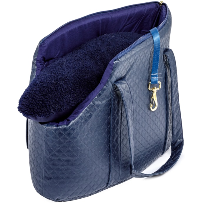 Bolsa de Transporte Pet Tamanho Único Tecido Azul Marinho - Madel Home