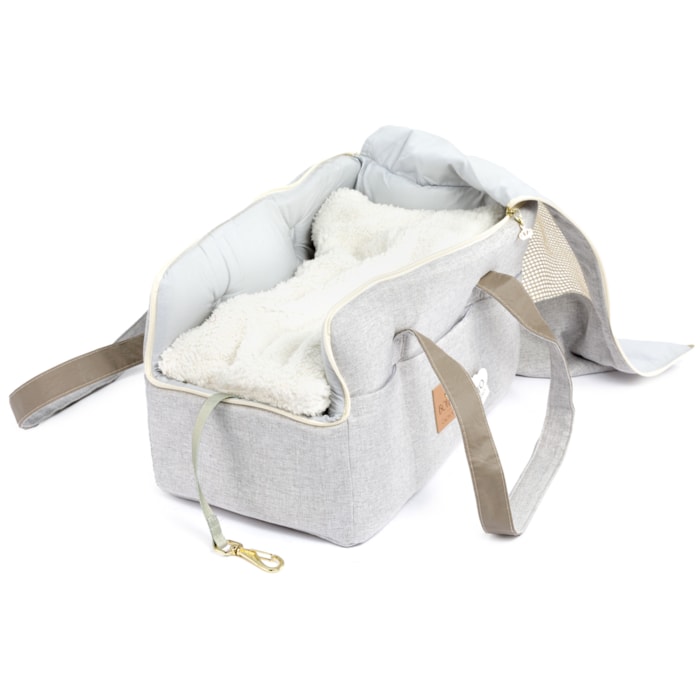 Bolsa Viagem Linen Tamanho Único Tecido Bege - Madel Home
