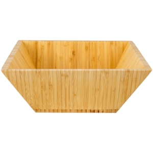 Bowl de Bambu Quadrado Natural - 27cm