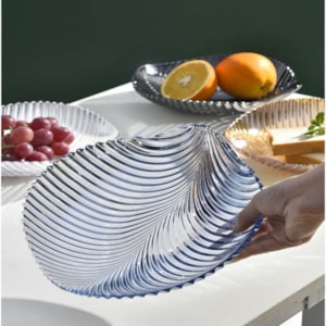 Bowl de Cristal Textura Folhado - 25cm