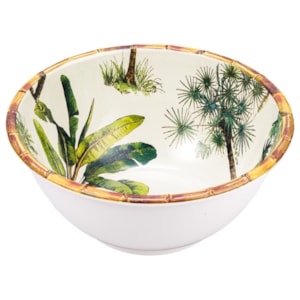 Bowl de Melamina Grande Bordas em Bambu - 25cm