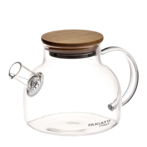 Bule de Chá Vidro Borosilicato Compartimento Inox Bugatti - 500ml
