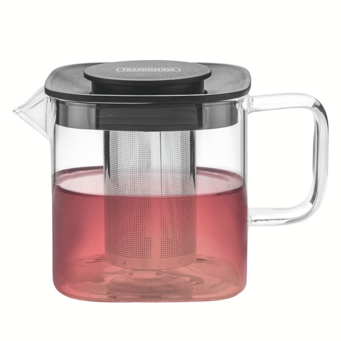 Bule de Chá Vidro e Aço Inox com Infusor Tramontina - 600ml - Madel Home