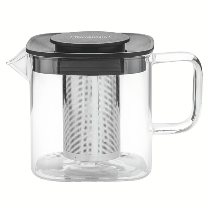 Bule de Chá Vidro e Aço Inox com Infusor Tramontina - 600ml - Madel Home