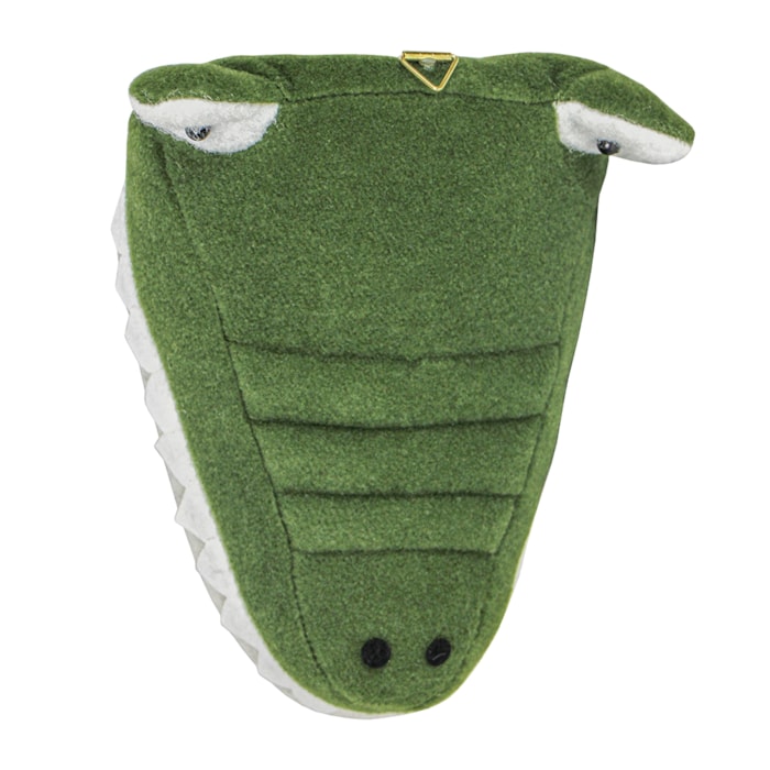 Cabeça Jacare Tecido 100% Algodão - 27cm - Madel Home