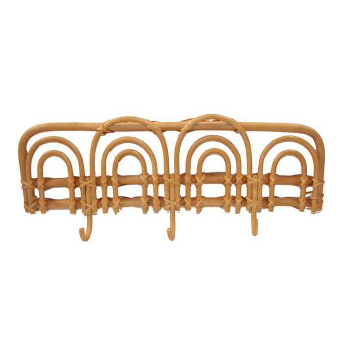 Cabideiro de Bambu Rattan Arcos - Madel Home