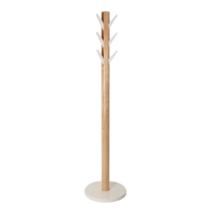 Cabideiro de Chão Flapper Madeira Branco/Natural Umbra