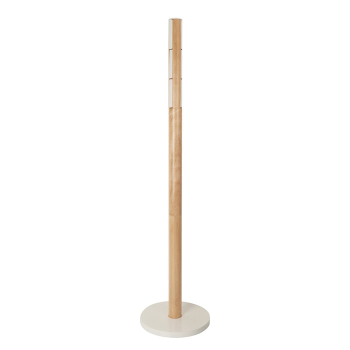 Cabideiro de Chão Flapper Madeira Branco/Natural Umbra - Madel Home
