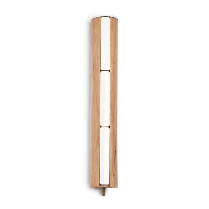 Cabideiro de Chão Flapper Madeira Branco/Natural Umbra - Madel Home