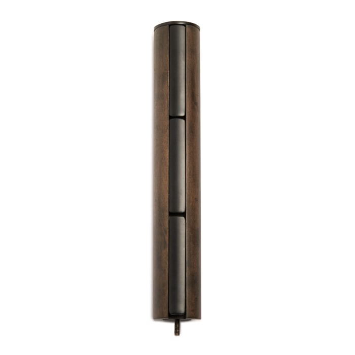 Cabideiro de Chão Flapper Madeira Preto/Nogueira Umbra - Madel Home