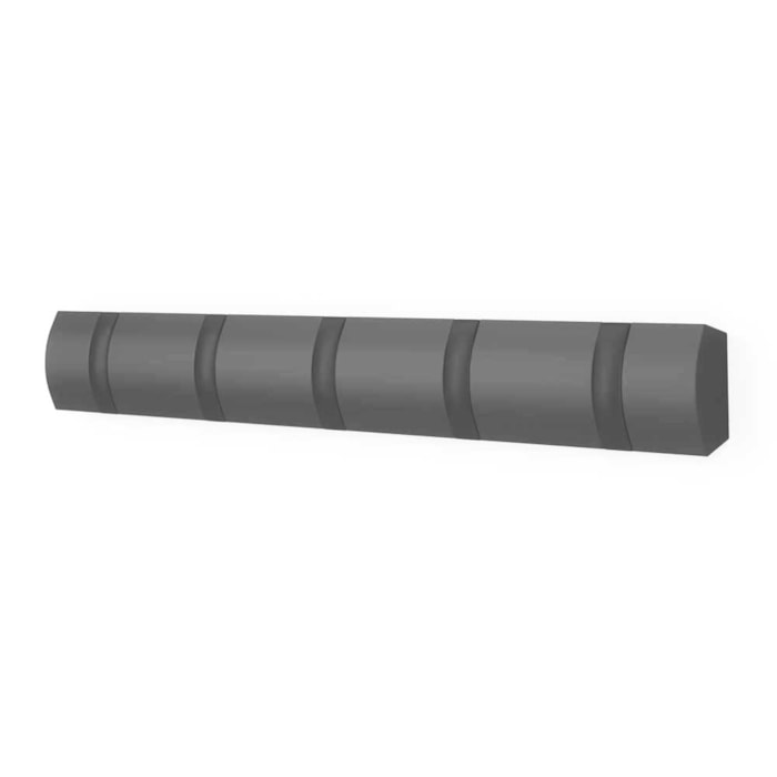 Cabideiro de Parede Flip 5 Ganchos Madeira Cinza Umbra - Madel Home