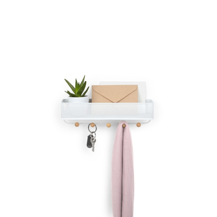 Cabideiro de Parede Ganchos Estique Branco Umbra - Madel Home