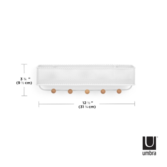 Cabideiro de Parede Ganchos Estique Branco Umbra - Madel Home