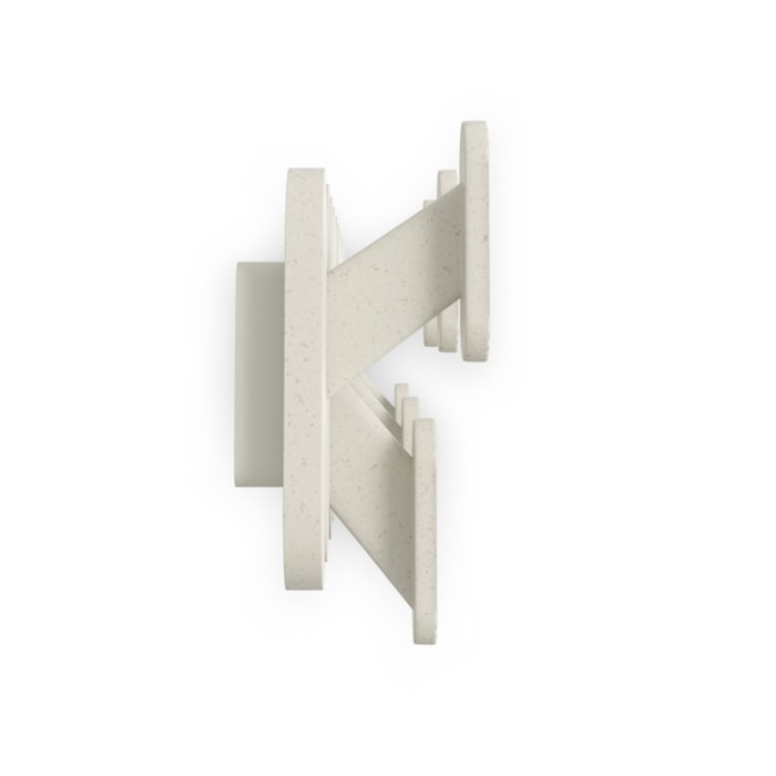 Cabideiro de Parede Tempo 6 Abs Areia Umbra - Madel Home