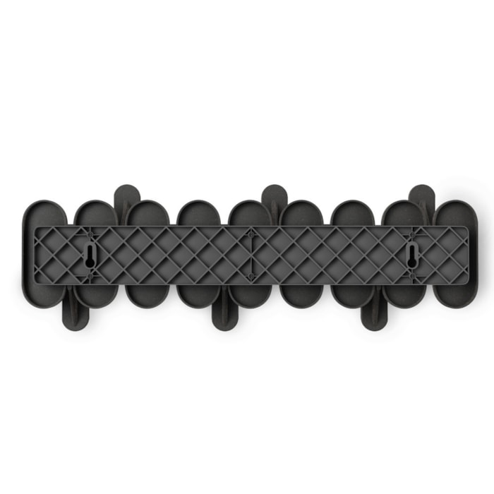Cabideiro de Parede Tempo 6 Abs Preto Umbra - Madel Home