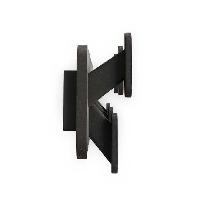 Cabideiro de Parede Tempo 6 Abs Preto Umbra - Madel Home