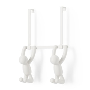 Cabideiro De Porta Buddy Plástico Abs Branco Umbra