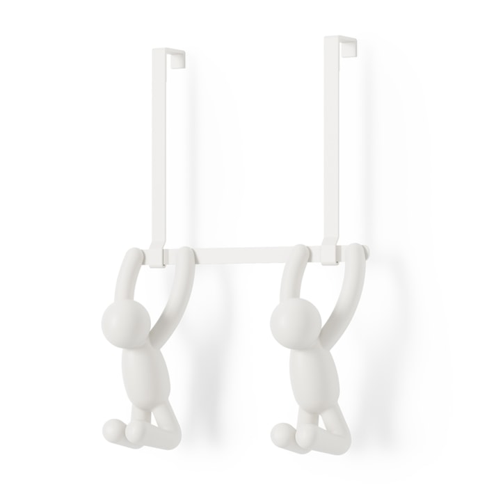 Cabideiro De Porta Buddy Plástico Abs Branco Umbra - Madel Home