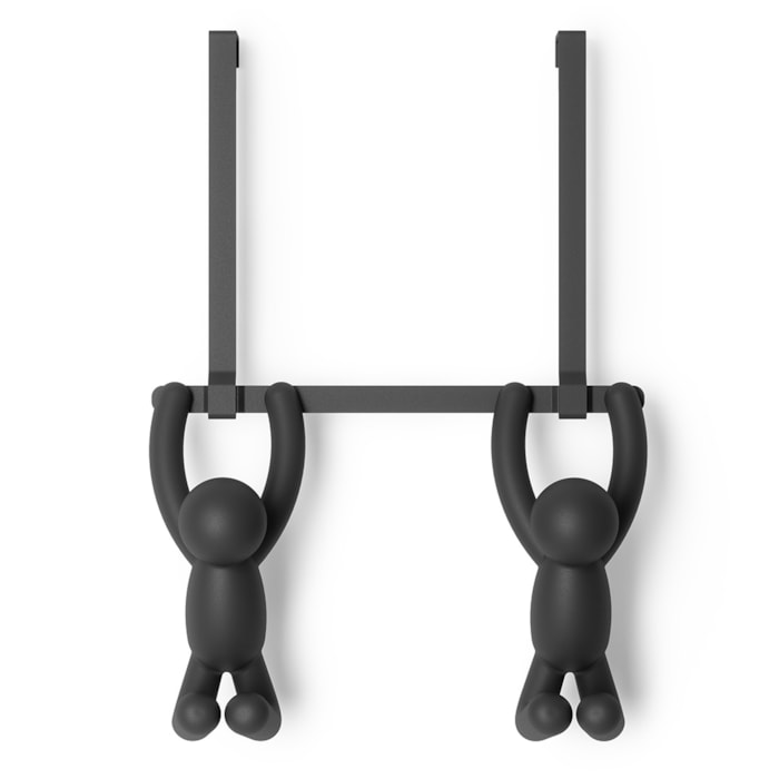 Cabideiro De Porta Buddy Plástico Abs Preto Umbra - Madel Home