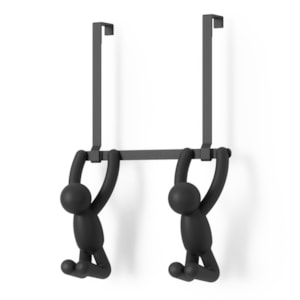 Cabideiro De Porta Buddy Plástico Abs Preto Umbra