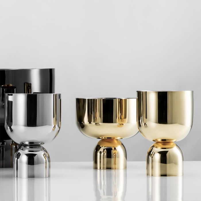 Cachepot Boreal Pequeno Inox Riva - Madel Home