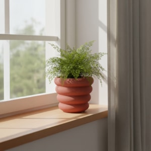 Cachepot Cerâmica Telha - 12cm