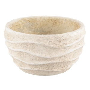 Cachepot Cimento Bege M - 12cm