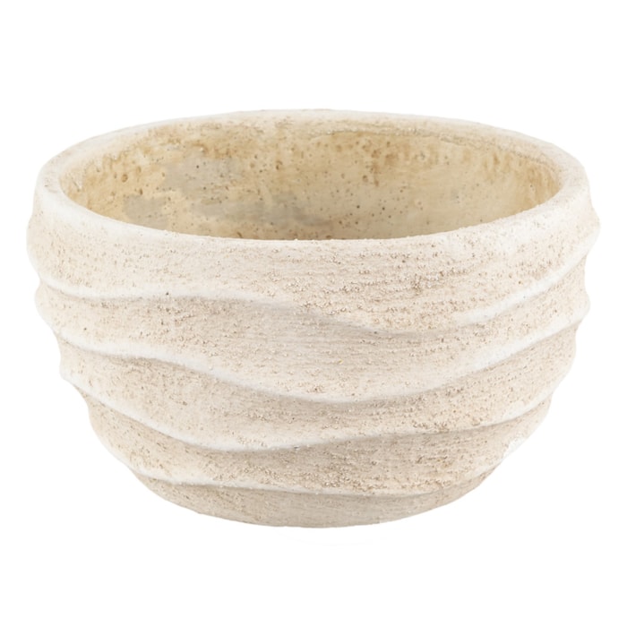 Cachepot Cimento Bege M - 12cm - Madel Home