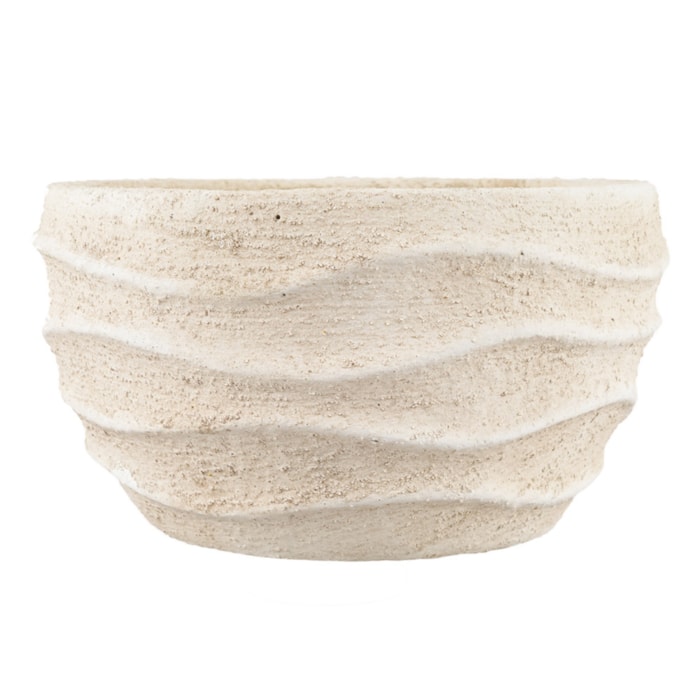 Cachepot Cimento Bege M - 12cm - Madel Home