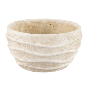 Cachepot Cimento Bege P - 10cm