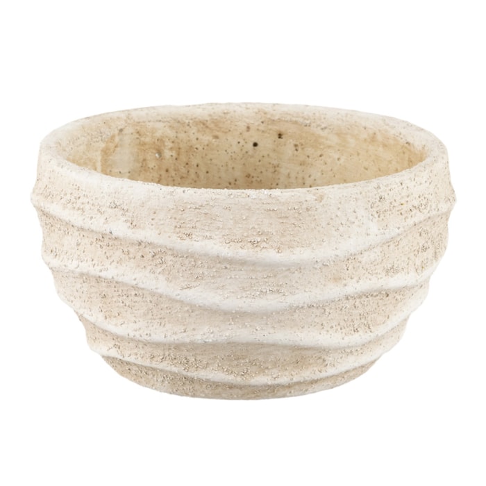 Cachepot Cimento Bege P - 10cm - Madel Home