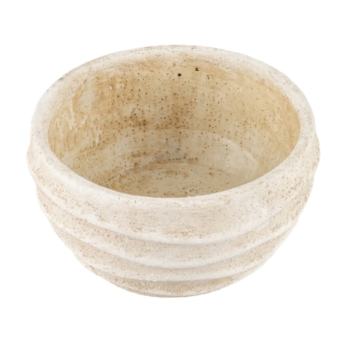 Cachepot Cimento Bege P - 10cm - Madel Home