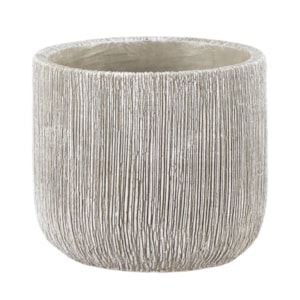 Cachepot Cimento Cinza M - 12cm