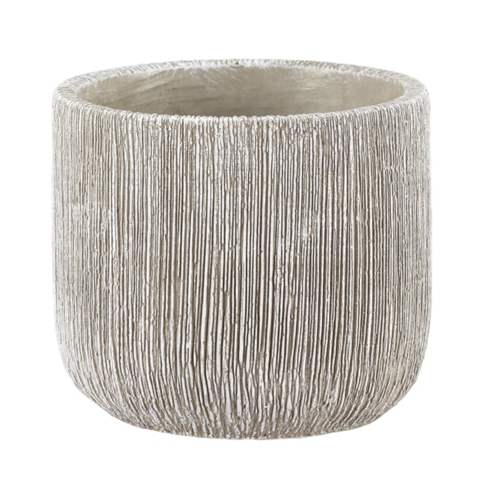 Cachepot Cimento Cinza M - 12cm - Madel Home