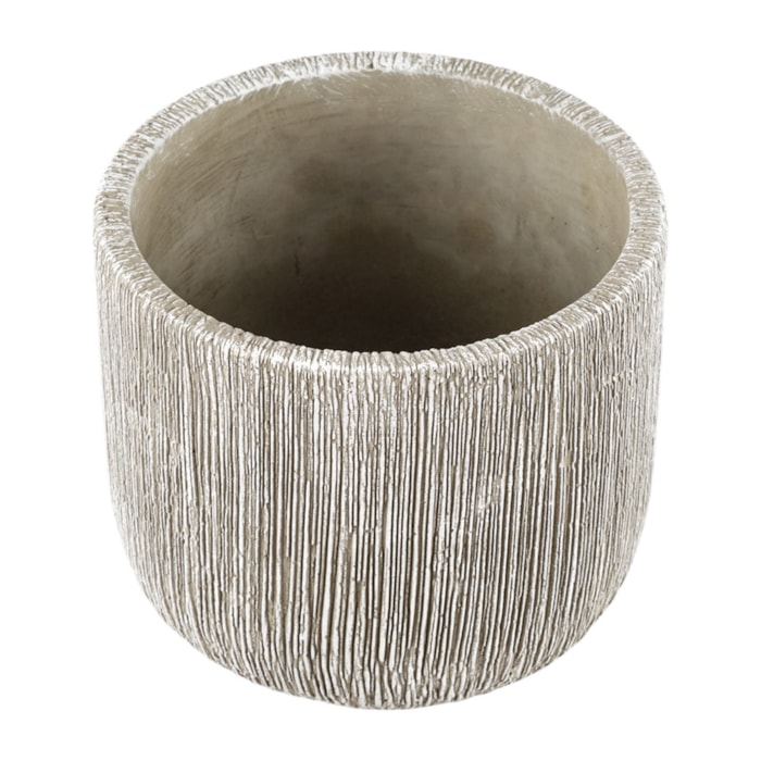 Cachepot Cimento Cinza M - 12cm - Madel Home