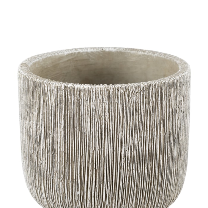 Cachepot Cimento Cinza M - 12cm - Madel Home